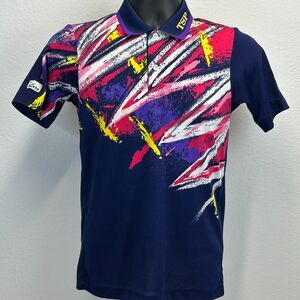 Vintage TSP Table Tennis Polo Shirt Mens XS X-Small Ping Pong JTTA Comecelo Blue